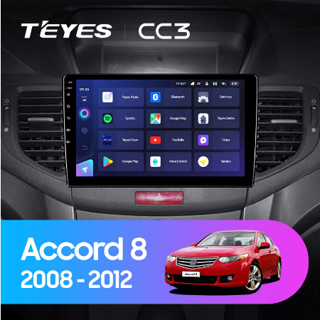 Штатная магнитола Honda Accord 8 (2008-2012) Teyes CC3 2007 - фото 7132