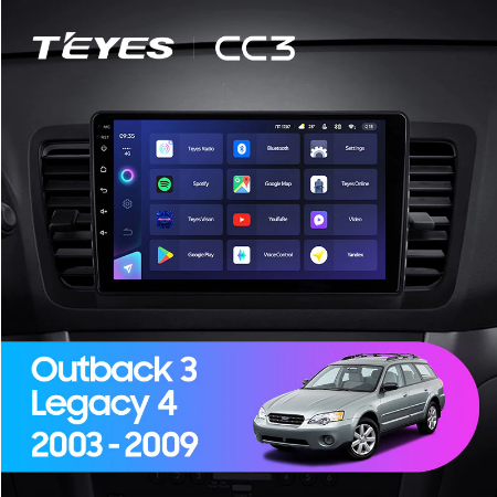 Штатная магнитола Subaru Outback 3 Legacy 4 (2003-2009) Teyes CC3 2017 - фото 7269