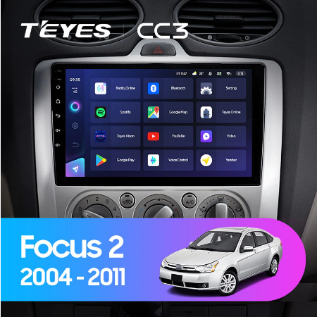 Штатная магнитола Ford Focus 2 Mk (2004-2011) Teyes CC3 2078 - фото 8028