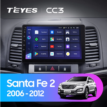 Штатная магнитола Hyundai Santa Fe 2 (2006-2012) Teyes CC3 2083 - фото 8107