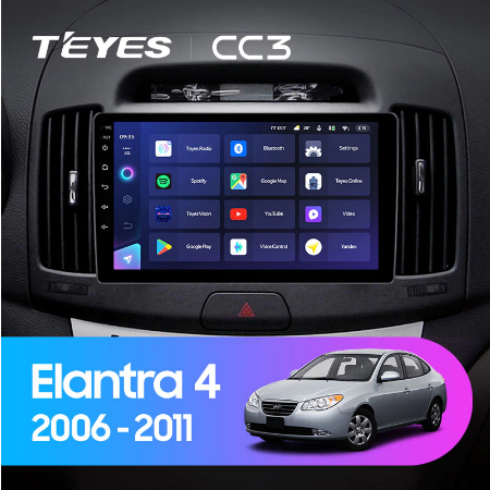 Штатная магнитола Hyundai Elantra 4 HD (2006-2011) Teyes CC3 2088 - фото 8172