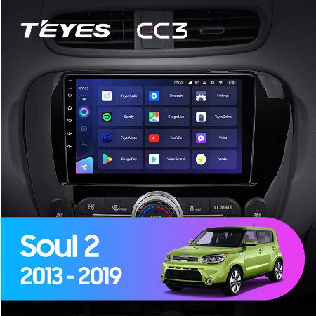 Штатная магнитола KIA Soul 2 (2013 - 2019) Teyes CC3 2103 - фото 8336