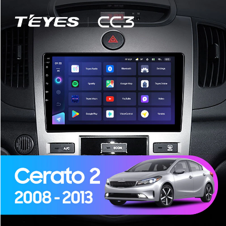 Штатная магнитола KIA Cerato 2 (2008-2013) Teyes CC3 2104 - фото 8357