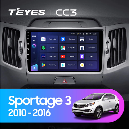 Штатная магнитола KIA sportage 3 SL (2010-2016) Teyes CC3 2107 - фото 8406