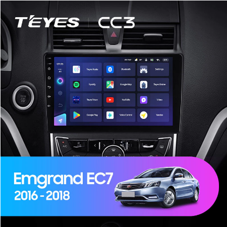 Штатная магнитола Geely Emgrand EC7 1 (2016-2018) Teyes CC3 2117 - фото 8566
