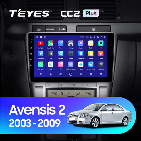 Штатная магнитола Toyota Avensis T250 2 II (2003-2009) Teyes CC2L Plus/CC2 Plus 2127 - фото 8706