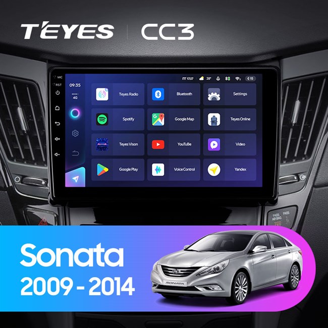 Штатная магнитола Hyundai Sonata 6 YF (2009-2014) Teyes CC3 2290 - фото 9338