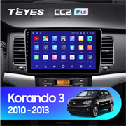 Штатная магнитола SsangYong Korando 3 (2010-2013) Teyes CC2L Plus/CC2 Plus 2020