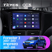 Штатная магнитола Subaru Forester 3 SH (2007-2013) / Impreza (2007-2011) Teyes CC3 2031