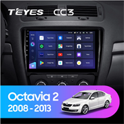 Штатная магнитола Skoda Octavia 2 A5 (2008-2013) Teyes CC3 2063